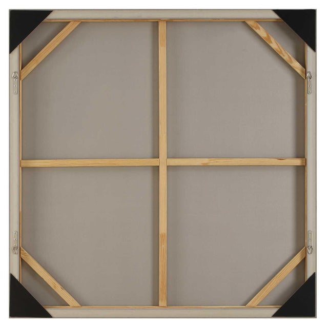 Wood Embark Hand Painted Abstract Canvas For Sale - Image 7 of 8
