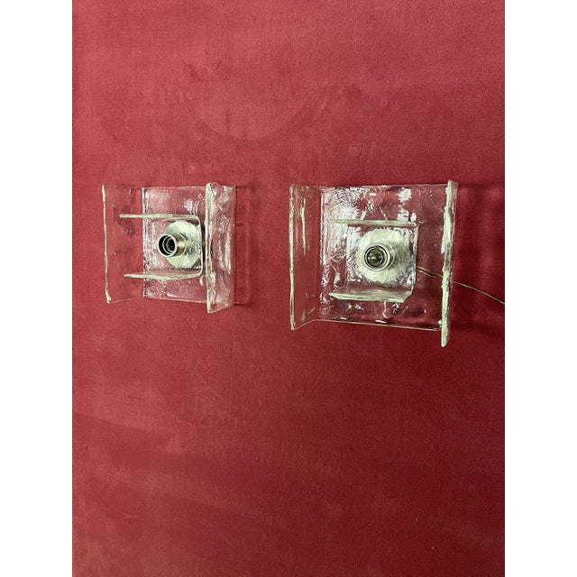 Vintage Glass Wall Lamps from Kalmar, 1960s, Set of 2 For Sale - Image 10 of 18