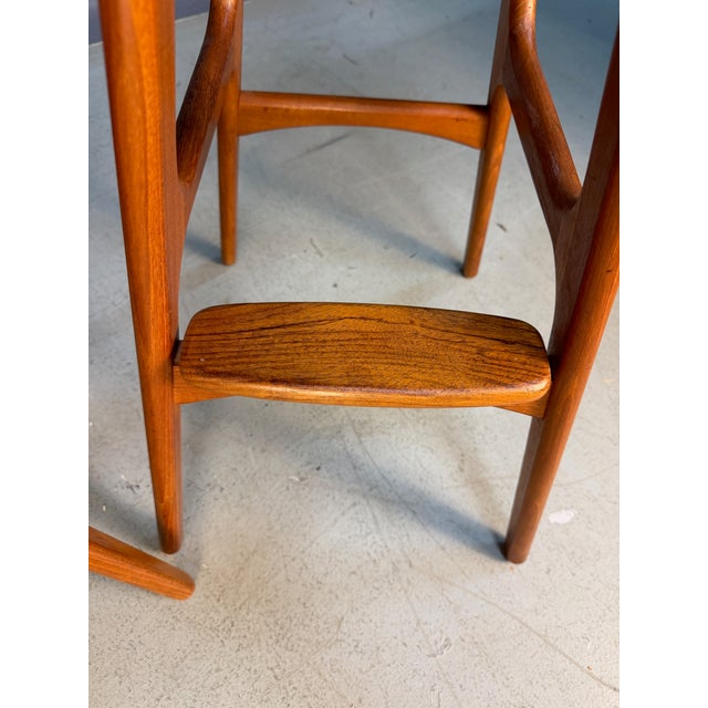 Trio of Model Od-61 Bar Stools by Erik Buch for o.d. Mobler, Denmark, C. 1960's For Sale - Image 10 of 11
