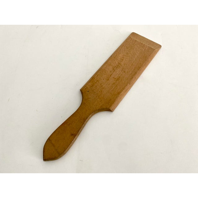 French Country Vintage French Wooden Butter Paddle For Sale - Image 3 of 4