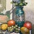 2020s Contemporary Original Still Life Painting by Stephen Heigh “Vase and Fruit” For Sale - Image 5 of 6