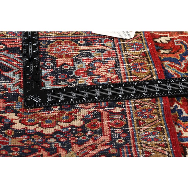 Vintage Persian Heriz Rug - 08'03 X 10'08 For Sale In Dallas - Image 6 of 9