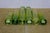 6 Chinese Emerald Green Blown Glass Graduated Tubular Torpedo Bud Vases 4" to 8" For Sale - Image 13 of 13