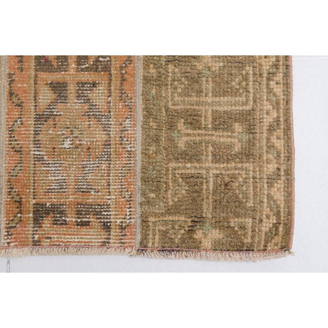Mid 20th Century Oushak Anatolian Wool Runner For Sale - Image 9 of 10