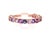 2020s Multi Color Gemstone Rose Gold Stackable Band Size 7 For Sale - Image 5 of 12