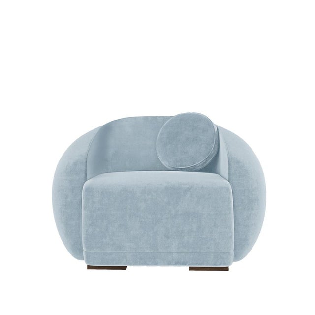 Blue Peggy Armchair by Ottiu For Sale - Image 8 of 12