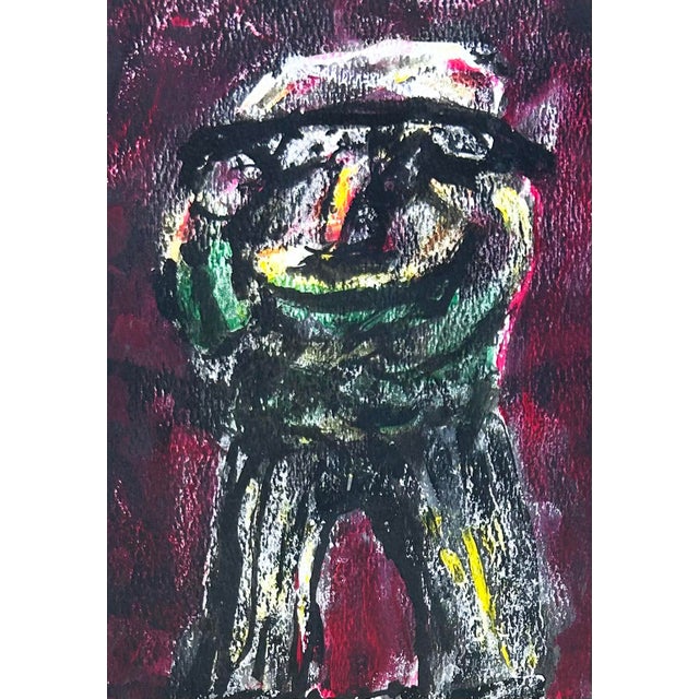 Abstract Watercolor Painting by Tomas Sanchez Offered for sale is a figurative watercolor on paper painting by artist...