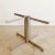1970s Travertine and Chrome Pedestal Dining Table For Sale In Los Angeles - Image 6 of 10