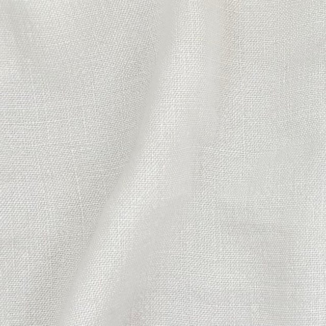 18 oz 100% stone wash linen. Color: pure white