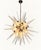 Metal Sputnik Pendant Light with 31 Transparent and Nickel Murano Glass Tips from Justfurnituress SRL For Sale - Image 7 of 8