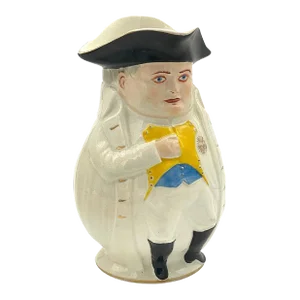 Late 19th Century President William McKinley as Napoleon Large Toby Mug, by Morris & Willmore