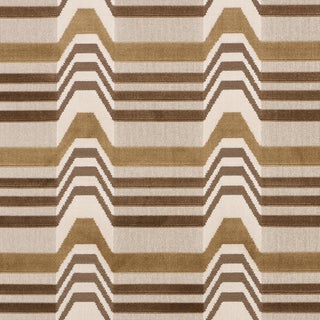 SAMPLE - Schumacher Aldo Velvet Fabric In Mocha & Camel For Sale