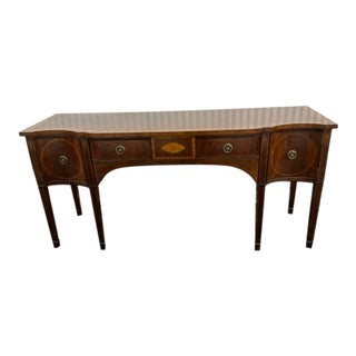 20th Century Federal Style Buffet Server with Inlay Detail For Sale