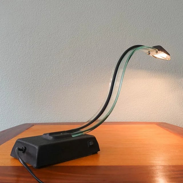 Acrylic Glass Cobra Desk Lamp, 1980s For Sale - Image 9 of 18