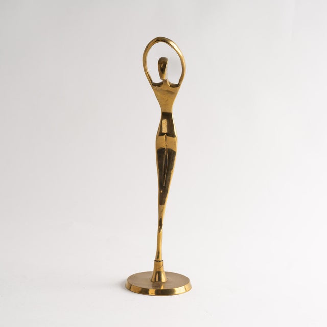 Vintage Brass Ballerina Figure For Sale In New York - Image 6 of 7