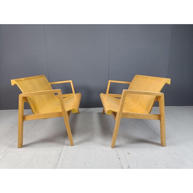 Mid-Century Plywood Benches by Alvar Aalto, 1960, Set of 2 For Sale - Image 8 of 13