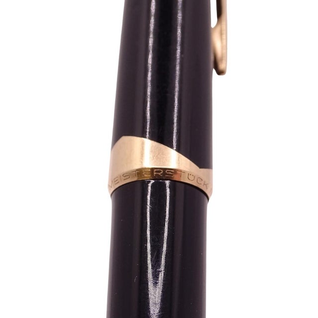 Montblanc Meisterstück No. 12 Fountain Pen, Black Resin and Gold Plated, 1990s Brand: Montblanc Materials: Black resin and...