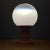 1970s White Opaline Glass Table Lamp, Italy, 1970s For Sale - Image 5 of 11