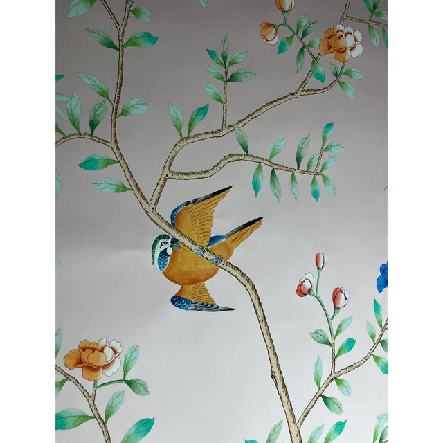 If you love the look of De Gournay wallpaper but not the price , this is for you. The listed price is for 8 panels of 36"...