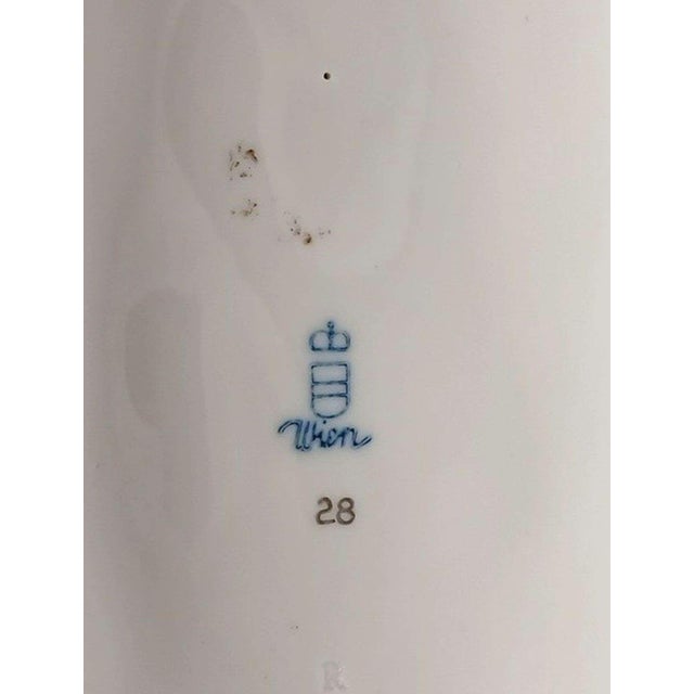 Ceramic Dresden, Antique Hand Painted Plates 11.75" - Cobalt For Sale - Image 7 of 9