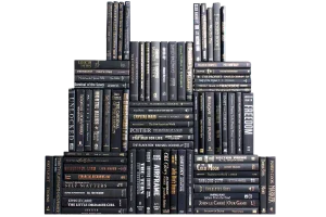 Decorative Books - Onyx Book Wall - Set of 75 Black Books