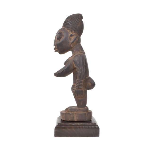 Early 20th Century Yoruba Ibeji Female Miniature Figure 14 Inch Nigeria For Sale - Image 4 of 5