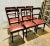 Maroon Mahogany Chairs, 1960s, Set of 6 For Sale - Image 8 of 9