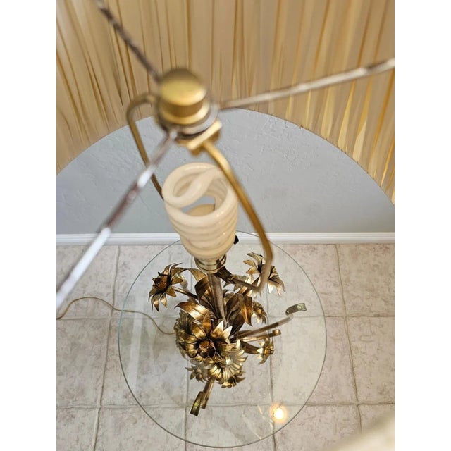 1960s Mid Century Hollywood Regency Gold Gild Floor Lamp For Sale - Image 14 of 18