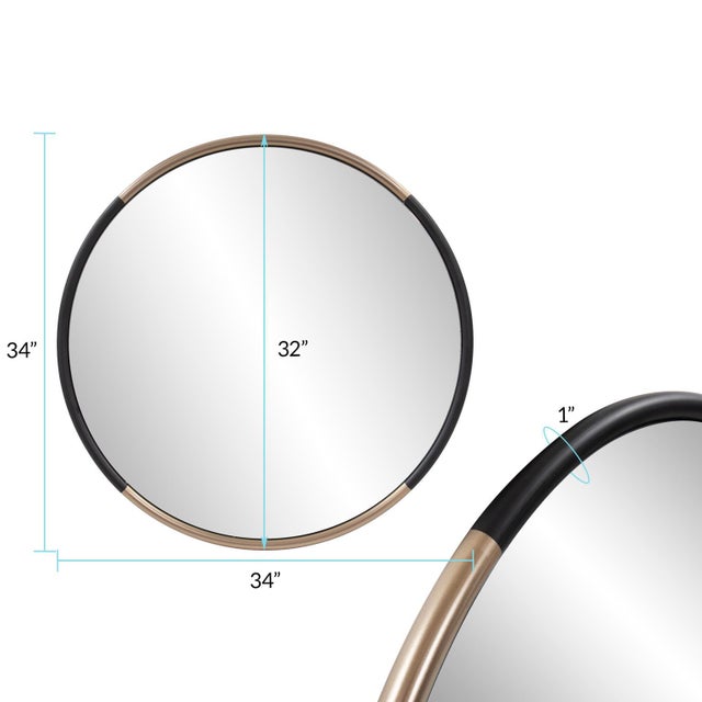 Fitzgerald Round Mirror For Sale In Chicago - Image 6 of 8