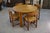 1970s Round Oak Table from Maison Regain, 1970s For Sale - Image 5 of 9
