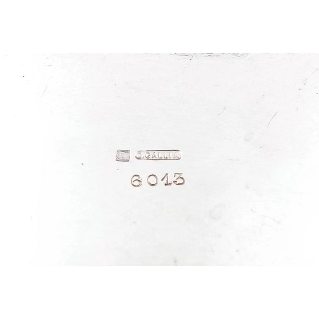 Early 20th Century Christofle France Art Nouveau Gallia Silver Plate Flower Frog Dish Tray For Sale - Image 12 of 12