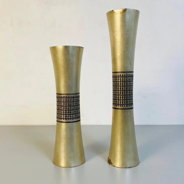 Mid-Century Italian Modern Metal Centerpieces, 1970s, Set of 3 For Sale - Image 12 of 17