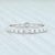 Modern New 0.51ctw Diamond Eternity Ring 18k White Gold Size 6 Wedding Stackable Band For Sale - Image 3 of 7