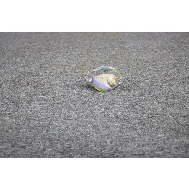 Decorative art glass fish, made in Italy.