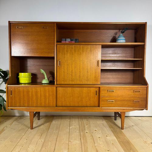 Mid-Century Danese Teak Highboard For Sale - Image 9 of 10