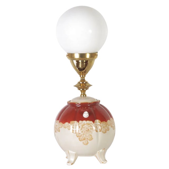 Art Nouveau Ceramic Table Lamp, 1920s For Sale