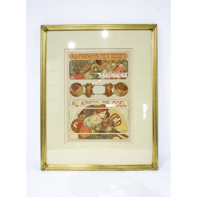 Alphonse Mucha "Au Paradis Des Bebes" Lithograph 1902 Paris For Sale - Image 10 of 10
