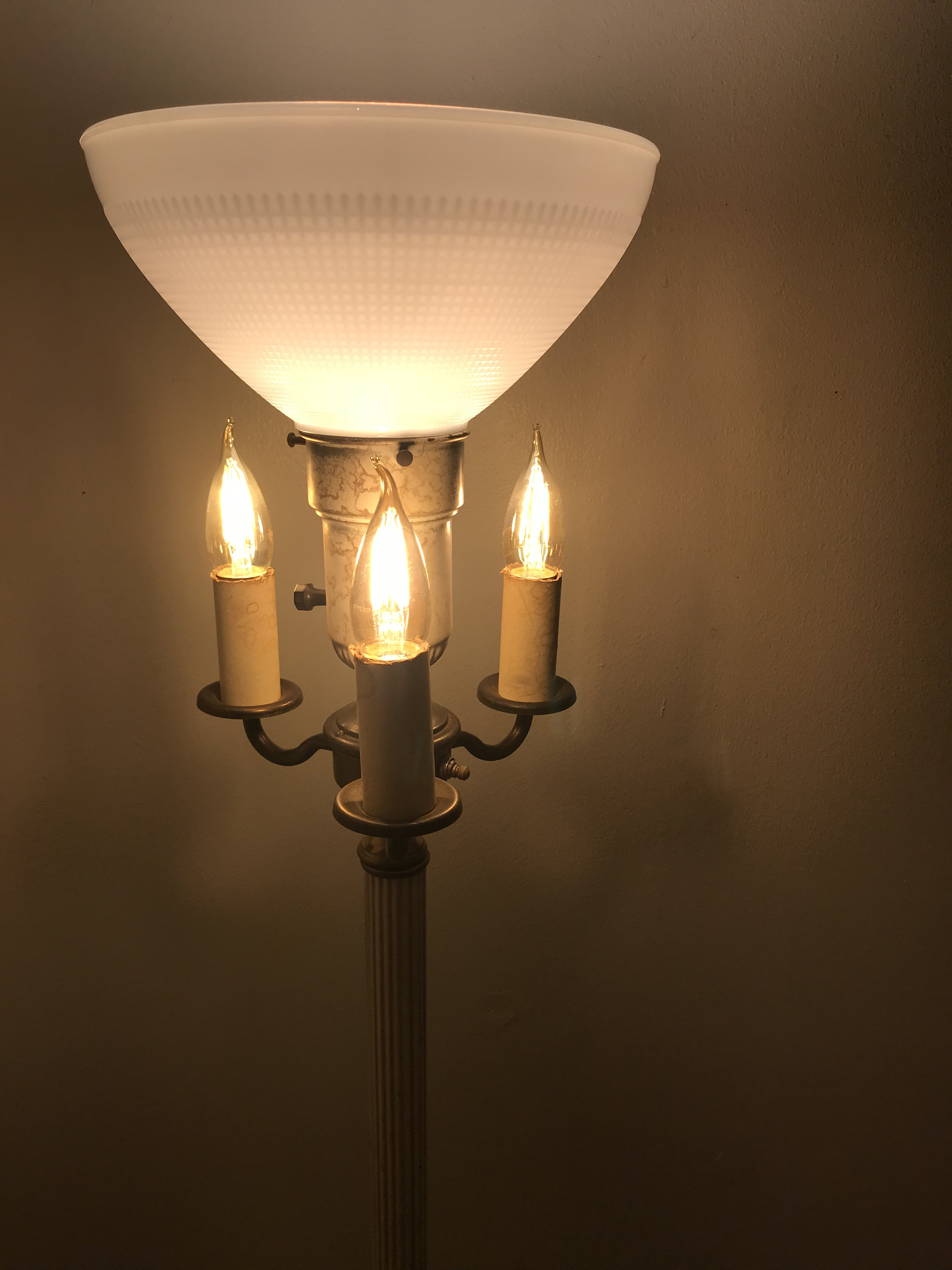 torchiere floor lamp with night light