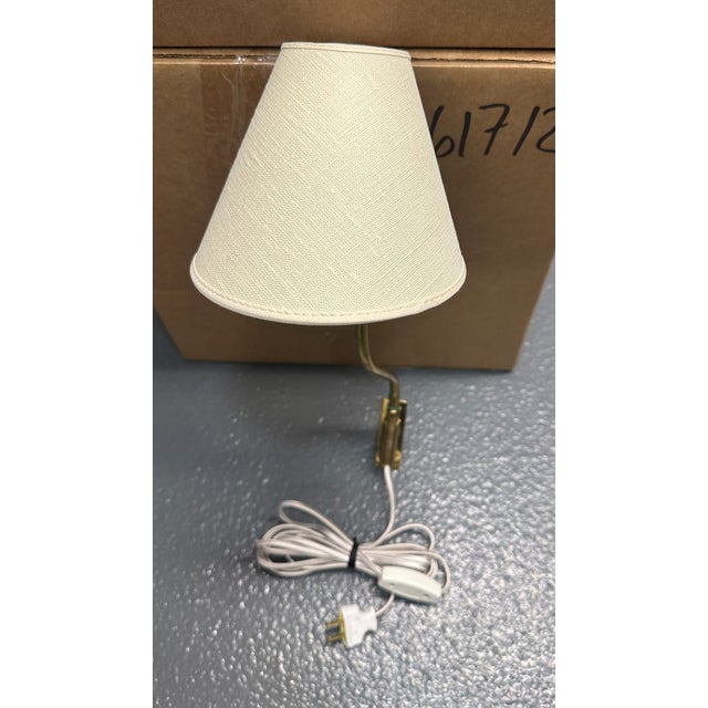 Lisa Johansson-Pape, Sconce, Fabric, Brass, Ornö, Finland, 1950s A fabric and brass sconce designed by Lisa Johansson-...