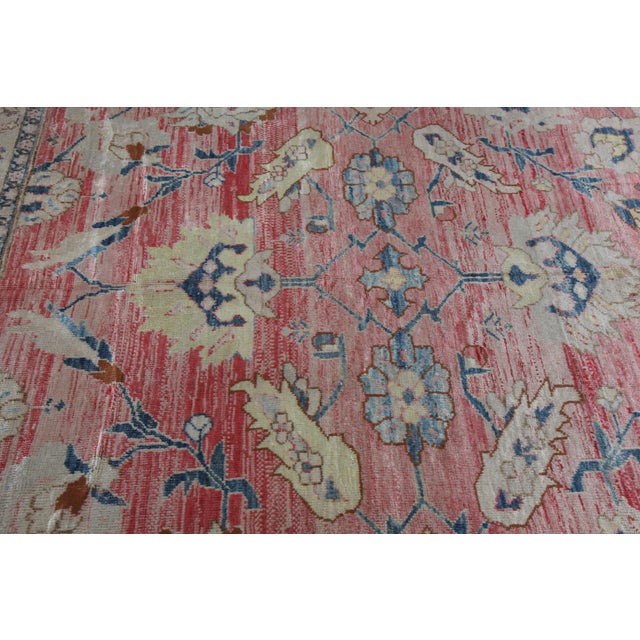 1970s HandMade Turkish Oushak Rug -6' 7'' X 9' 8'' For Sale - Image 11 of 11