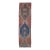 1970s Vintage Handwoven Turkish Runner - Terracotta & Teal Medallion Rug For Sale