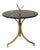 1998 Contemporary Forged and Gilt Gold Steel and Black Marble Occasional Table by Maurice Beane Studios For Sale