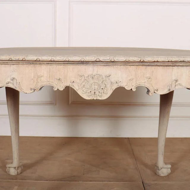 English Bleached Oak Centre Table For Sale - Image 5 of 9