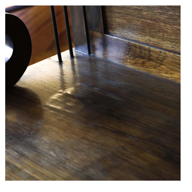 Wood Late 19th Century Regency Style Open Bar Cabinet With Greek Key Gallery For Sale - Image 7 of 9