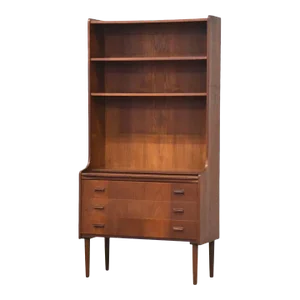 1960s Danish Modern Teak Bookcase Cabinet