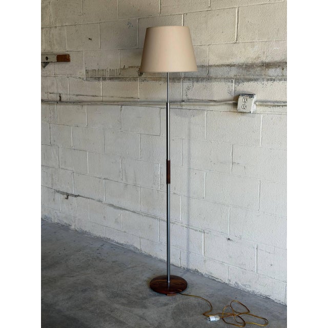 Mid-Century Modern Rosewood Floor Lamp Danish Mid-Century Modern 1970s For Sale - Image 3 of 12