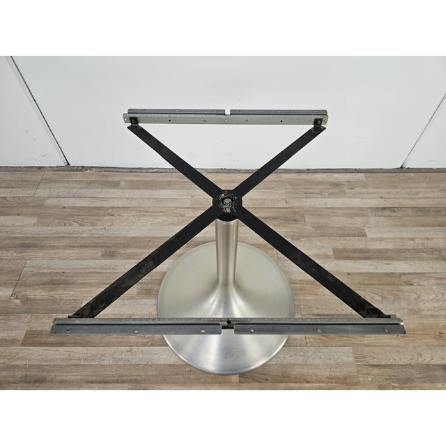 Vintage Extendable Chrome-Plated Metal Table, 1970 For Sale - Image 10 of 16
