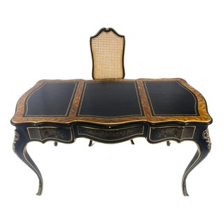 Vintage Louis XV French Style Desk and Chair Drexel Heritage For Sale