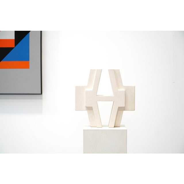 Renaat Ramon, Geometric Sculpture, Belgium, 2017, French Limestone For Sale - Image 4 of 12