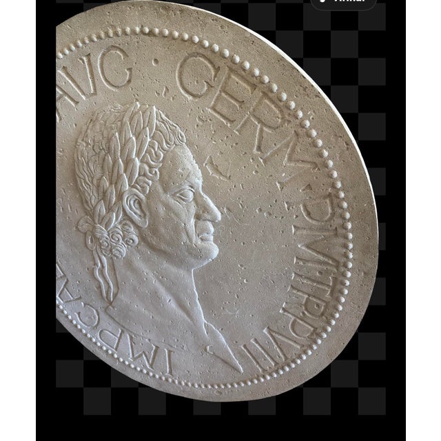 Vintage Italian Plaster Grand Tour of the Roman Emperor. For Sale - Image 4 of 8